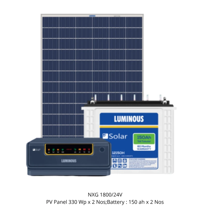 3Kw Hybrid Solar System 535W*6 Nos , 3 Kw Hybrid Inverter , 2 Battery